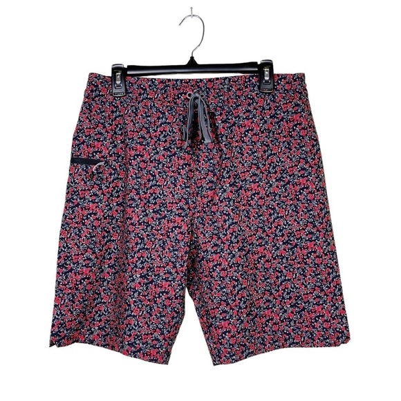 PrAna Fenton Boardshort 9” Men's Floral Wicking Fabric Water Resistant 50UPF 32 - Picture 2 of 8